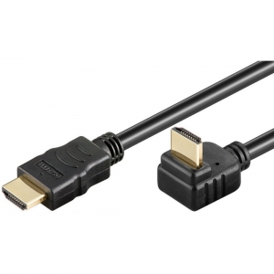 Kabel Hdmi/hdmi V1.4 M/m Ethernet Kątowy Czarny 5m